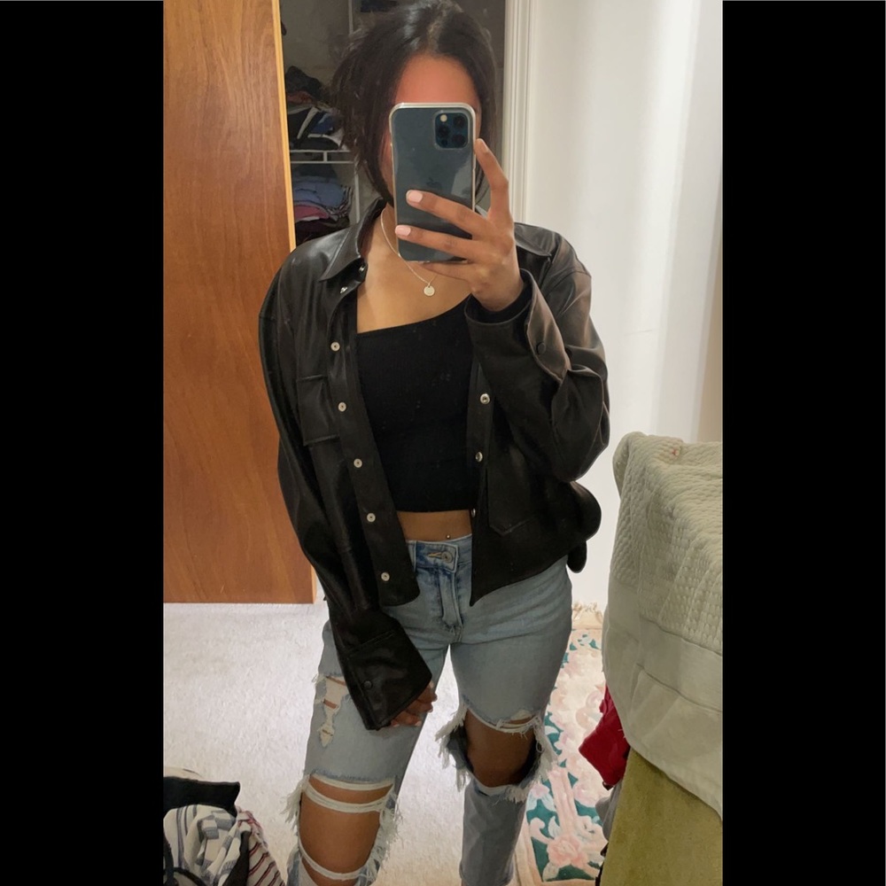Leather jacket